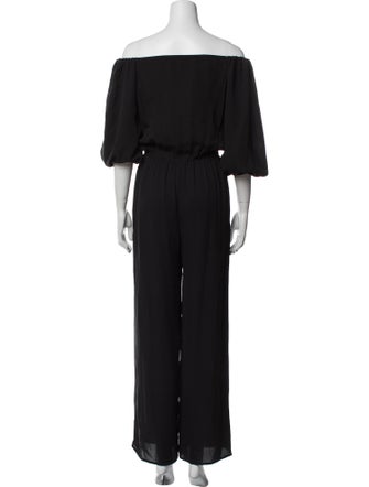 Theory Silk Off-The-Shoulder Jumpsuit