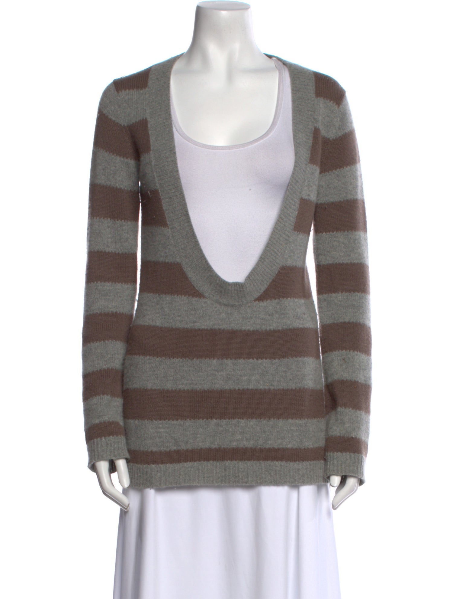 Theory Cashmere Striped Sweater