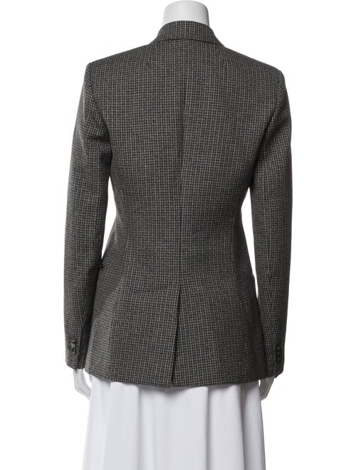 Theory Virgin Wool Plaid Print Blazer