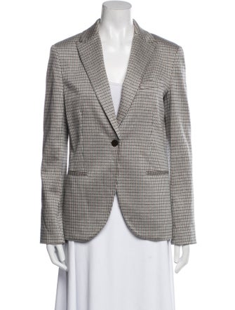 Theory Plaid Print Blazer