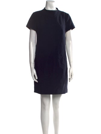Theory Mock Neck Mini Dress