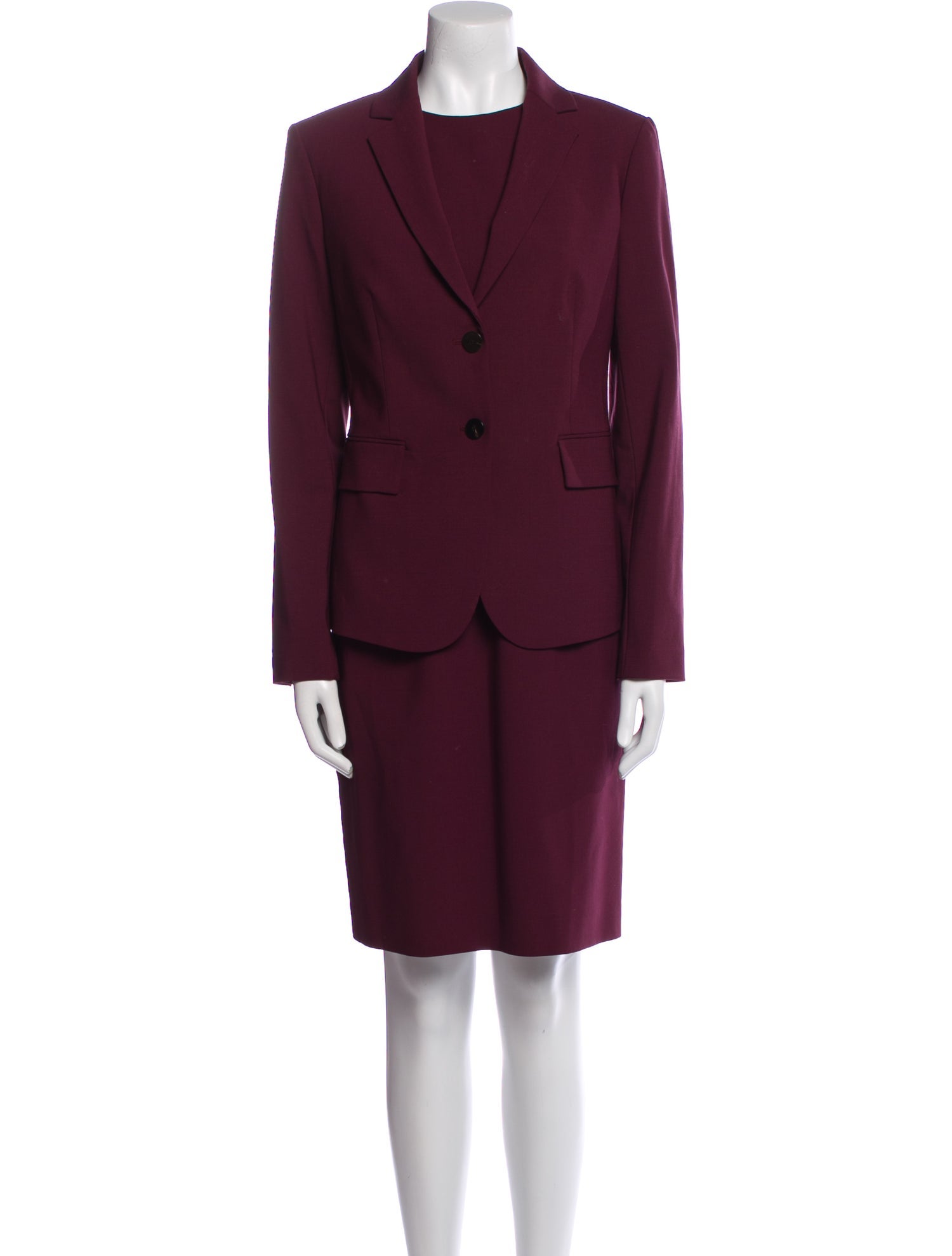 Theory Virgin Wool Cutout Accent Dress Set