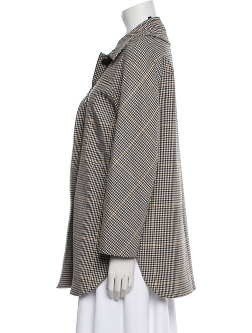 Theory Plaid Print Coat