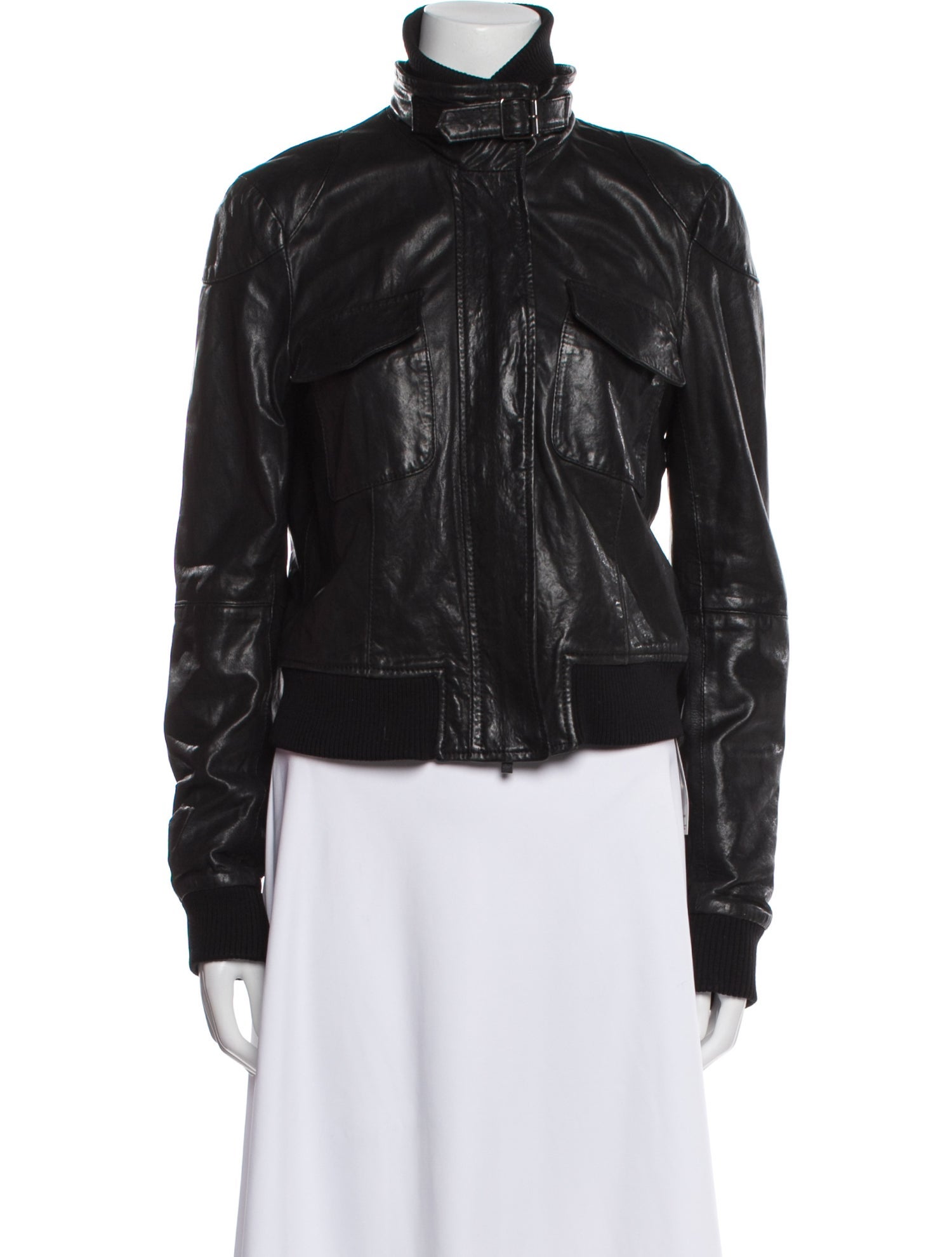 Theory Leather Biker Jacket
