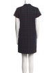 Theory Plaid Print Mini Dress