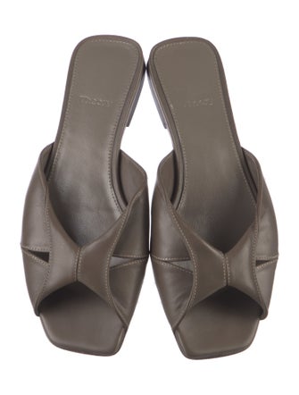 Theory Leather Slides