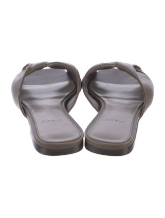 Theory Leather Slides