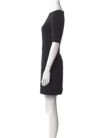 Theory Bateau Neckline Mini Dress