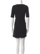 Theory Bateau Neckline Mini Dress