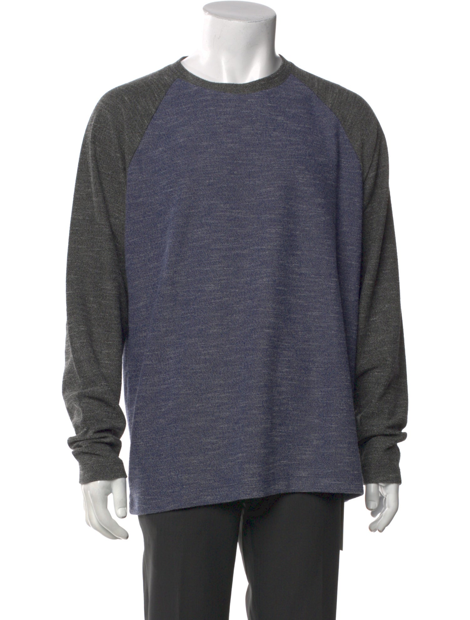 Theory Colorblock Pattern Crew Neck Pullover