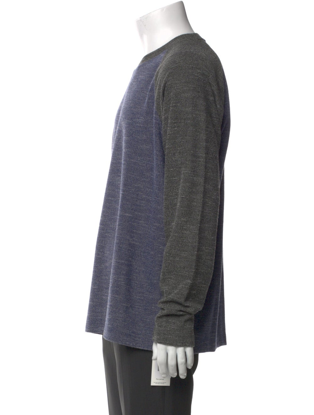Theory Pullover Blue Colorblock Pattern Long Slee… - image 2