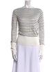 Theory Striped Bateau Neckline Sweater