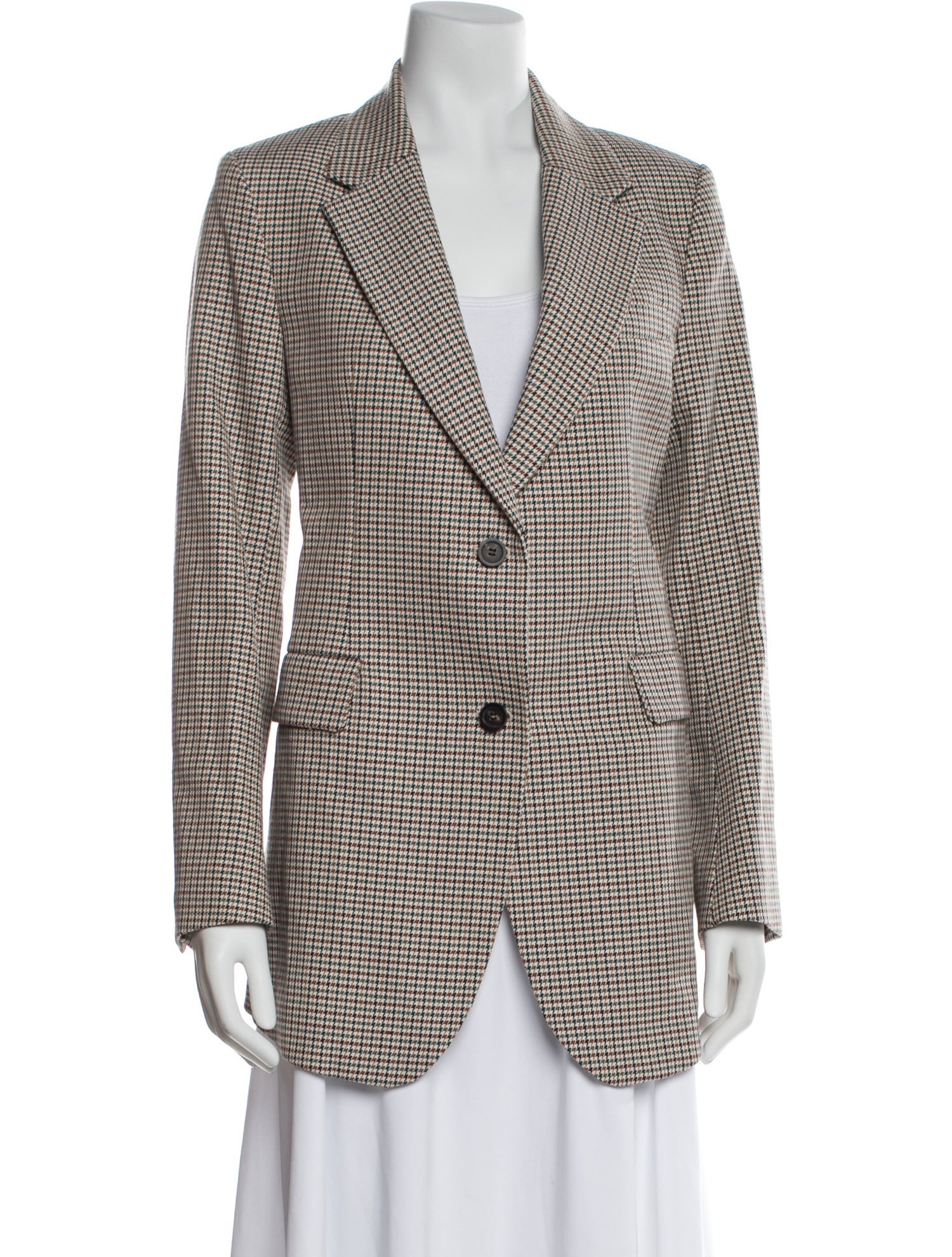 Theory Plaid Print Blazer w/ Tags