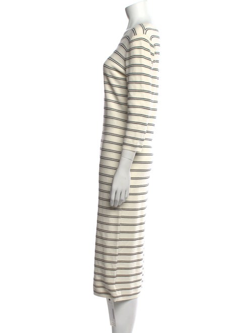 Theory Striped Midi Length Dress