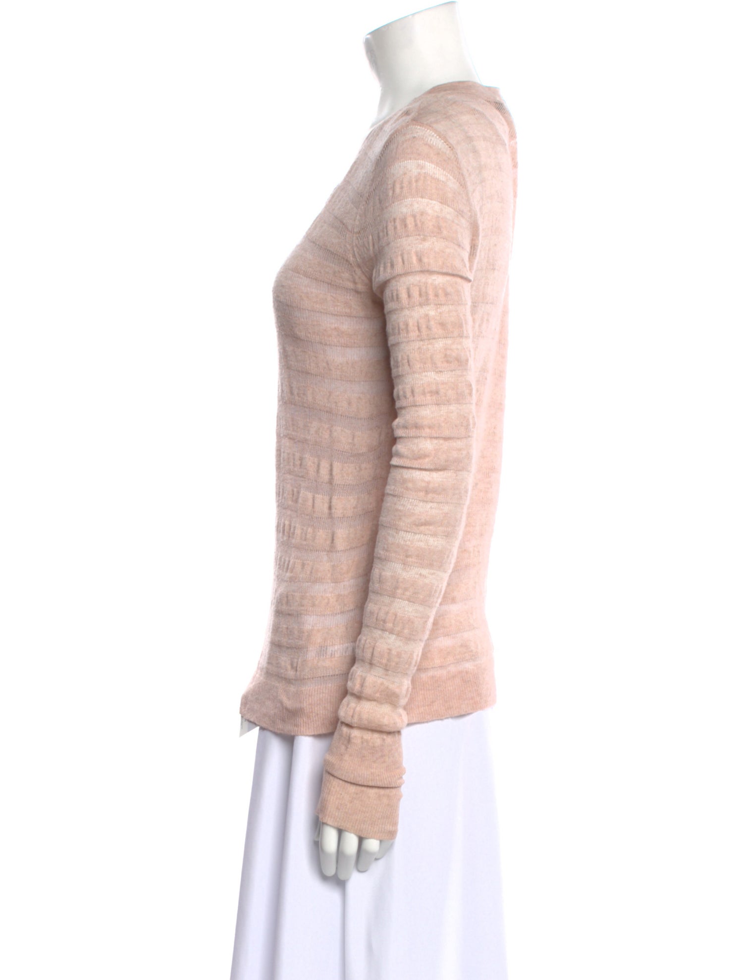 Theory Striped Scoop Neck Sweater