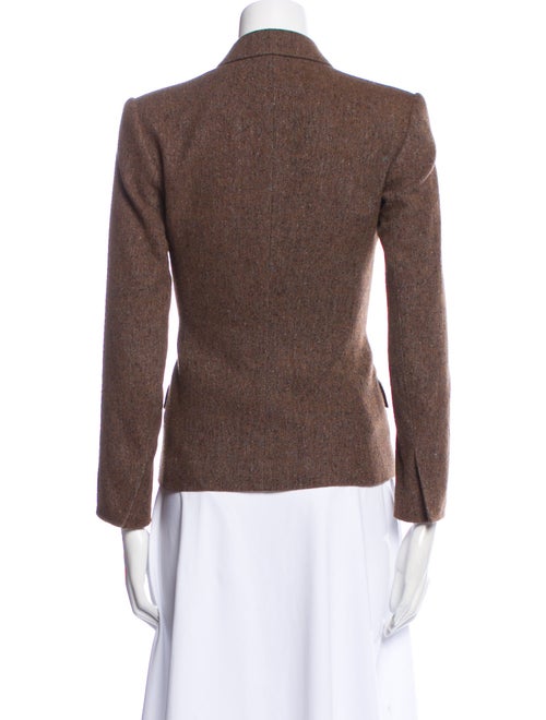 Theory Virgin Wool Plaid Print Blazer