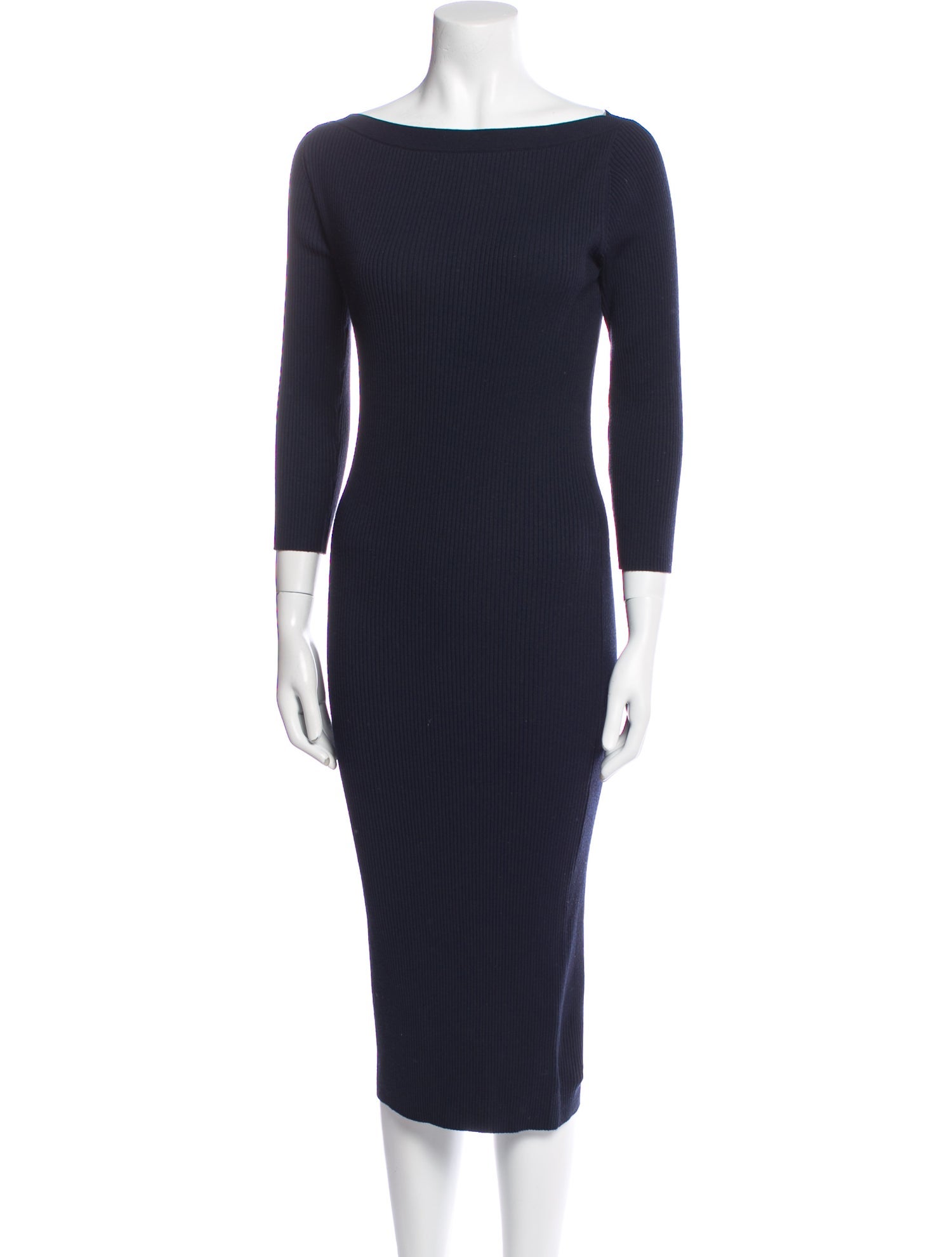 Theory Bateau Neckline Midi Length Dress