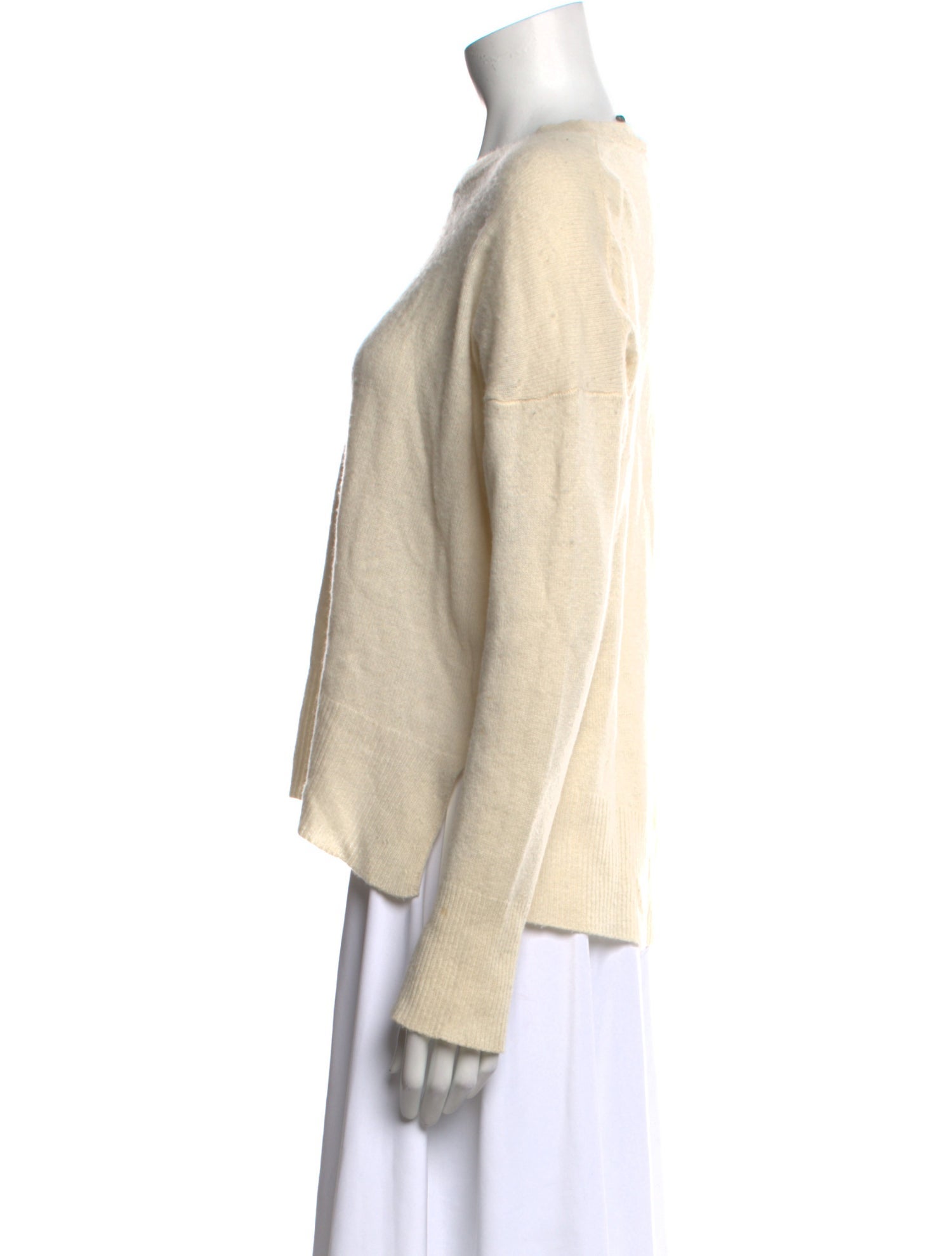 Theory Cashmere Bateau Neckline Sweater