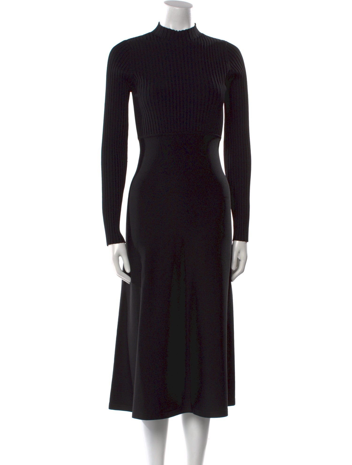 Theory Mock Neck Midi Length Dress