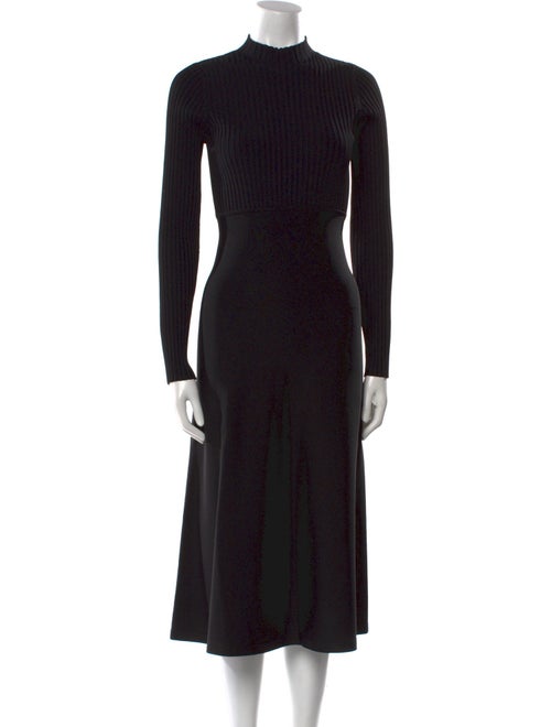 Theory Mock Neck Midi Length Dress