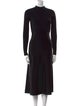 Theory Mock Neck Midi Length Dress