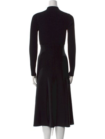 Theory Mock Neck Midi Length Dress