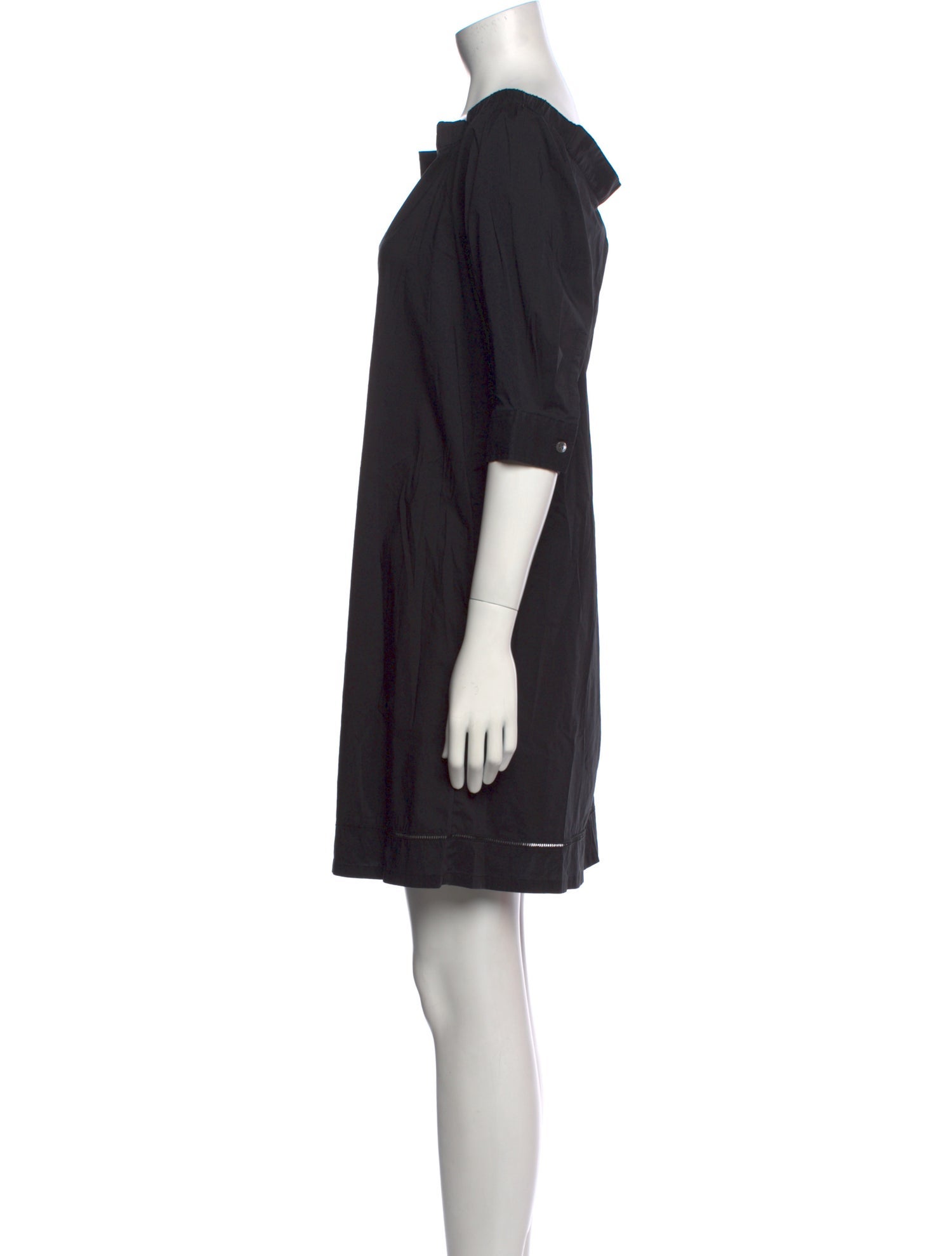 Theory Bateau Neckline Mini Dress