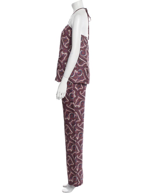 Theory Silk Printed Pant Set