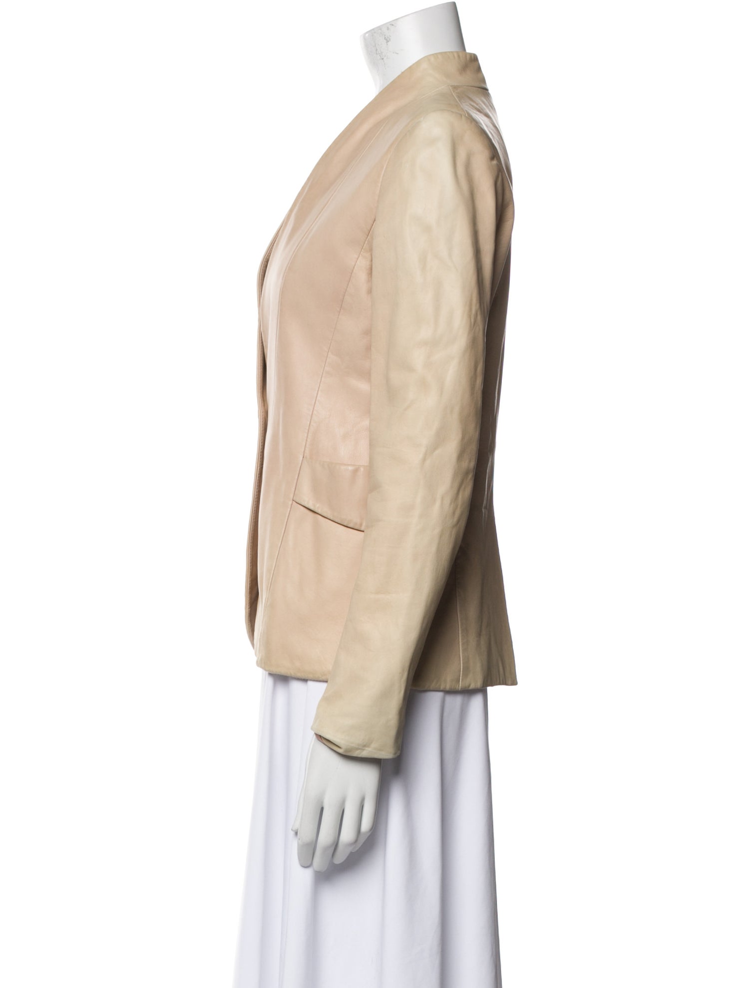 Theory Lamb Leather Blazer