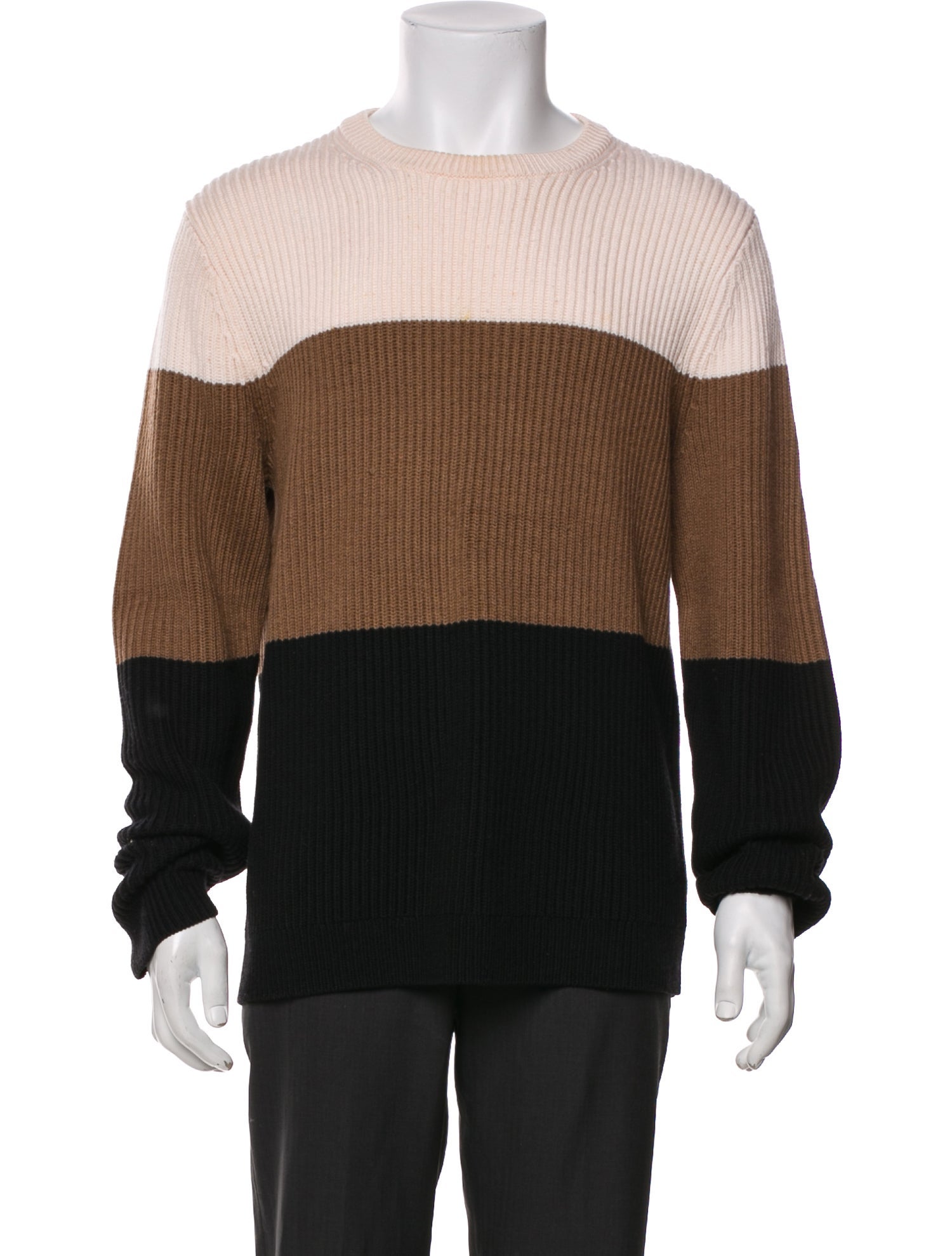 Theory Merino Wool Colorblock Pattern Pullover