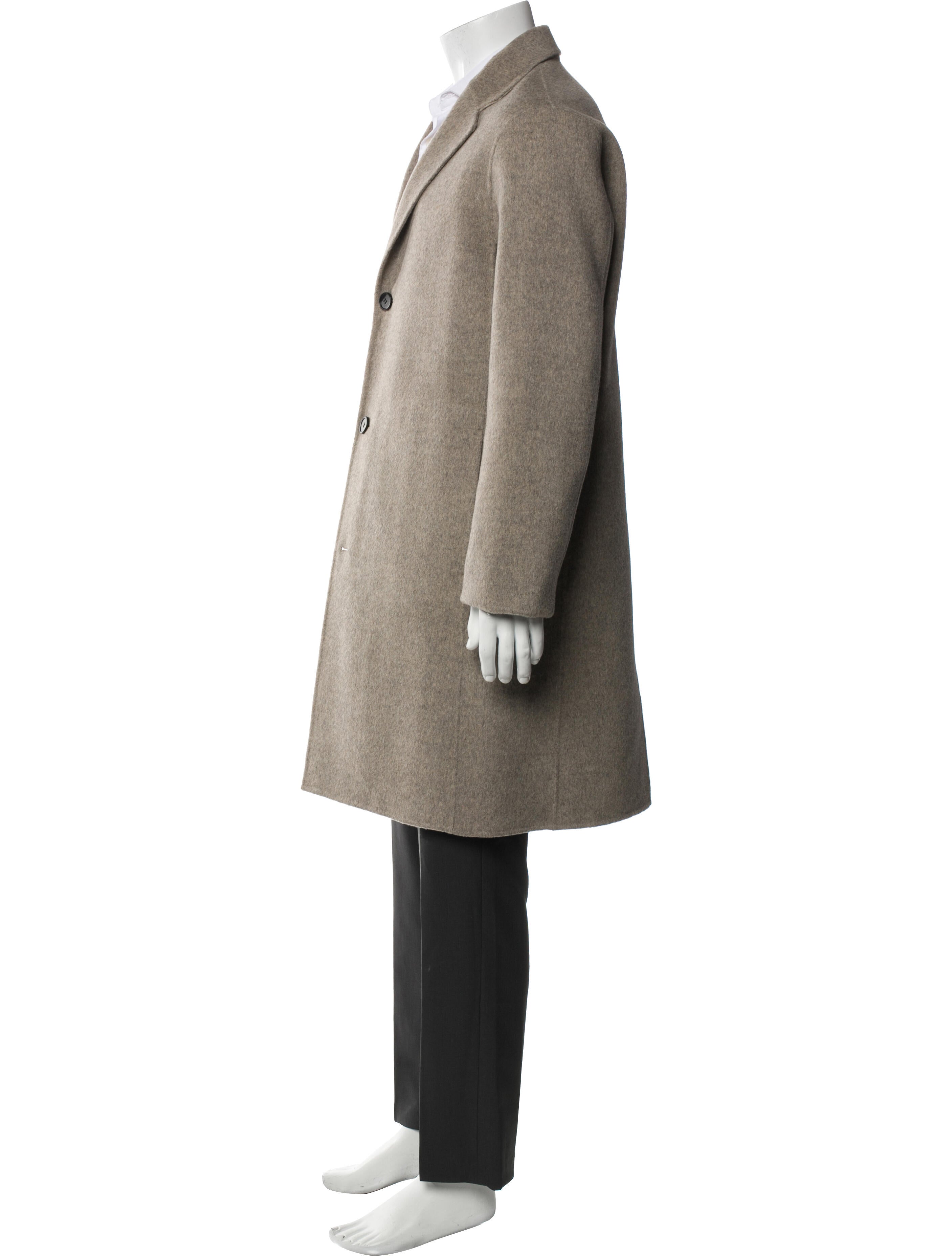 Theory Wool Tweed Pattern Overcoat