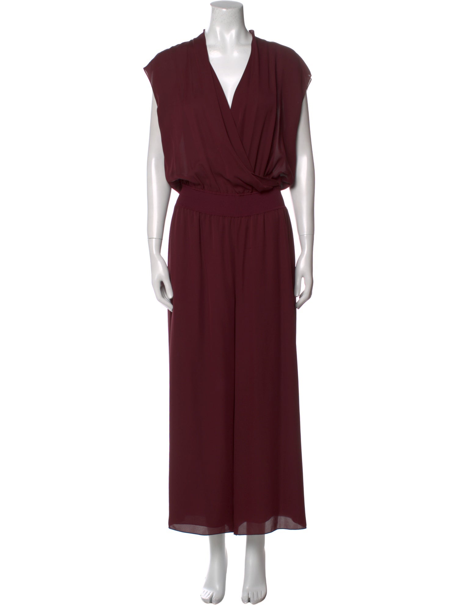 Theory Silk V-Neck Jumpsuit