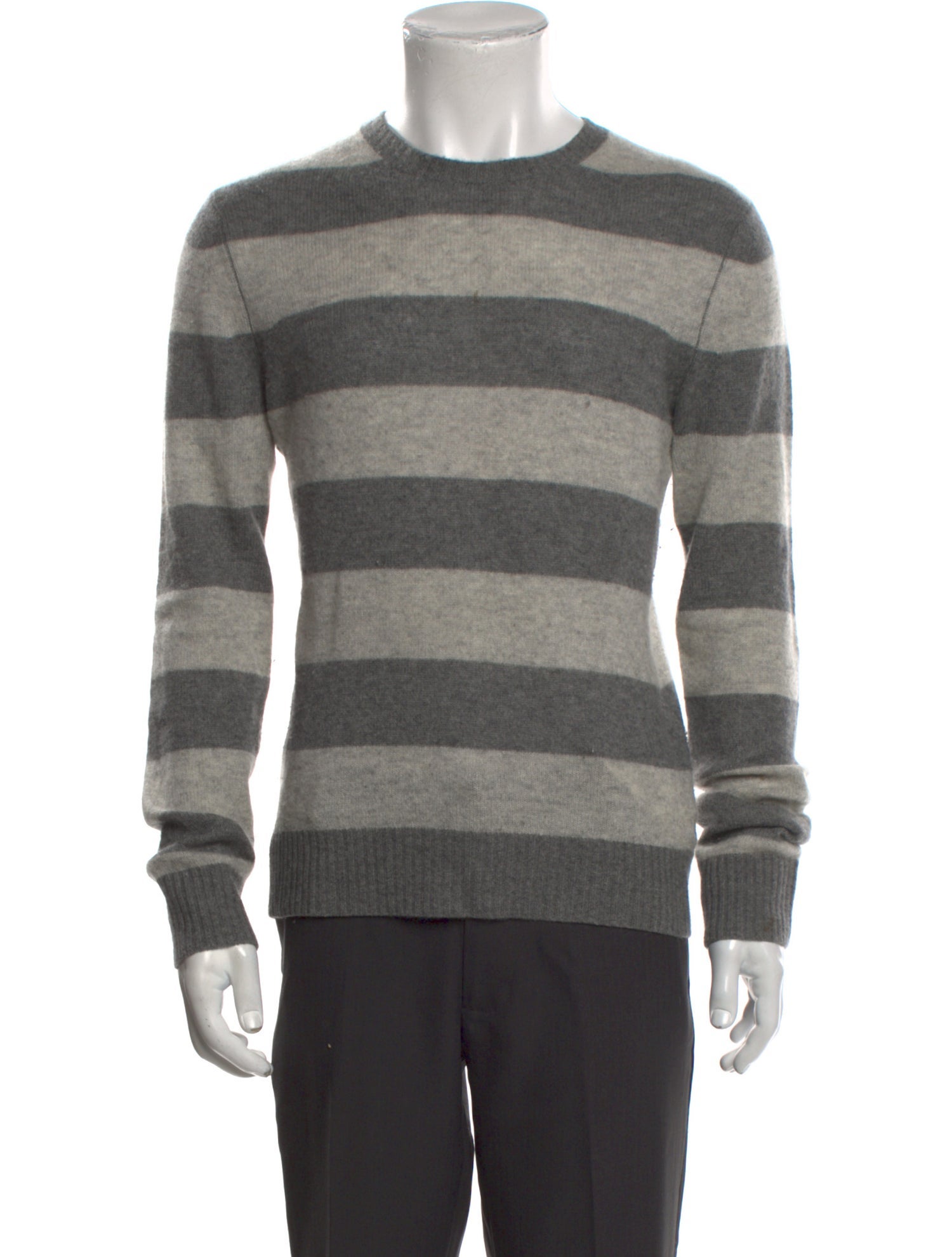 Theory Cashmere Striped Pullover