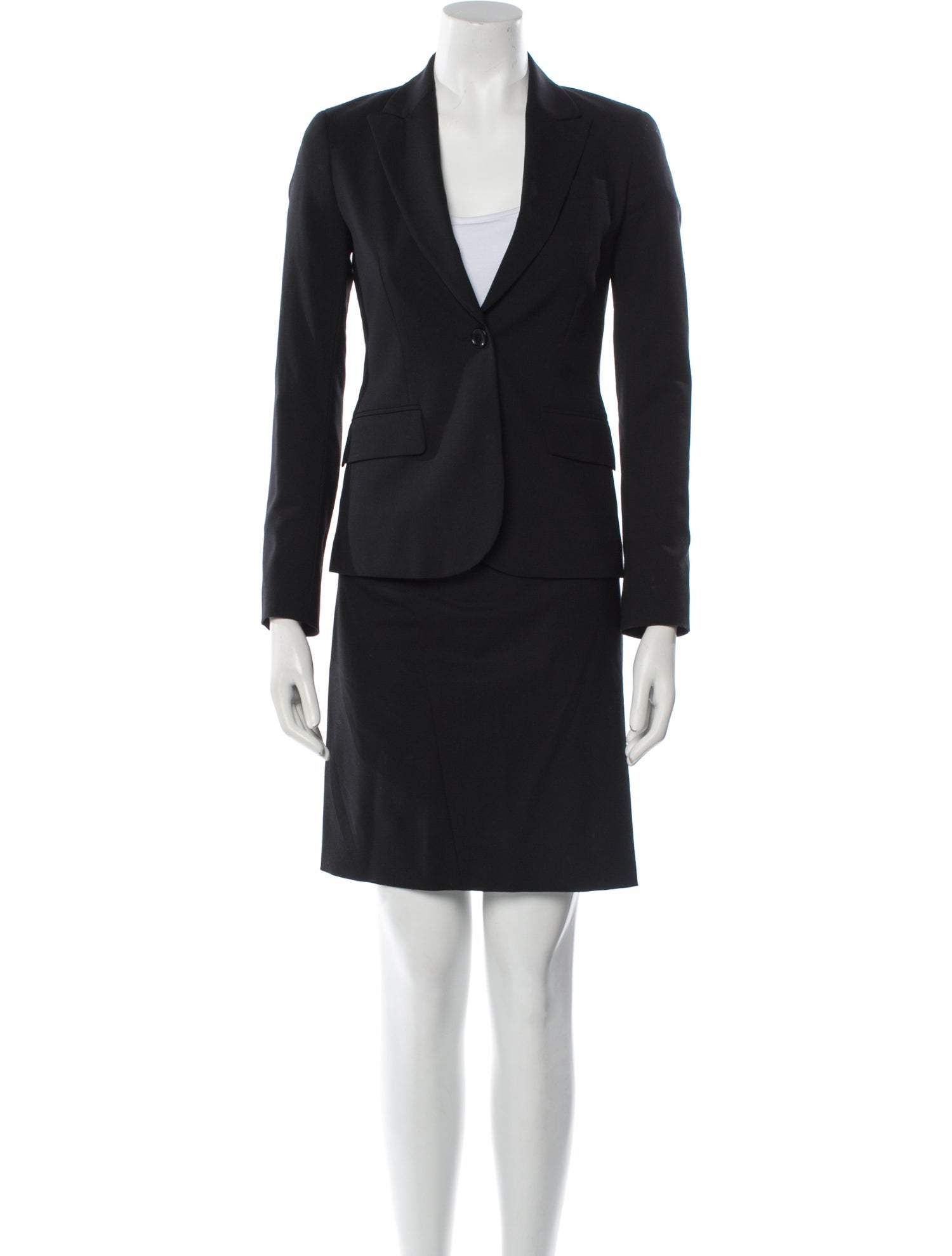 Theory Wool Skirt Suit