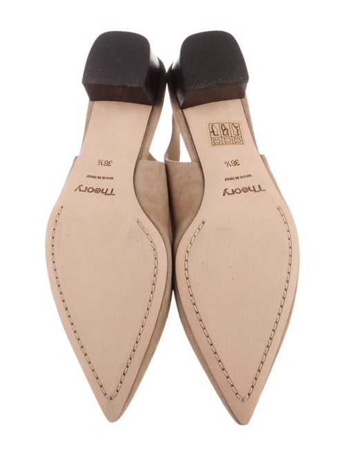 Theory Suede Slingback Pumps