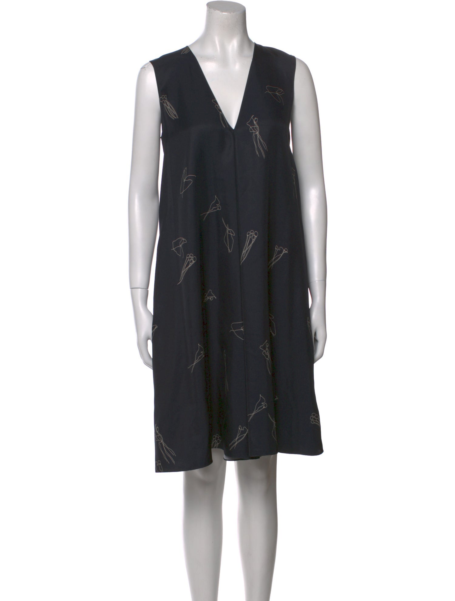 Theory Silk Knee-Length Dress