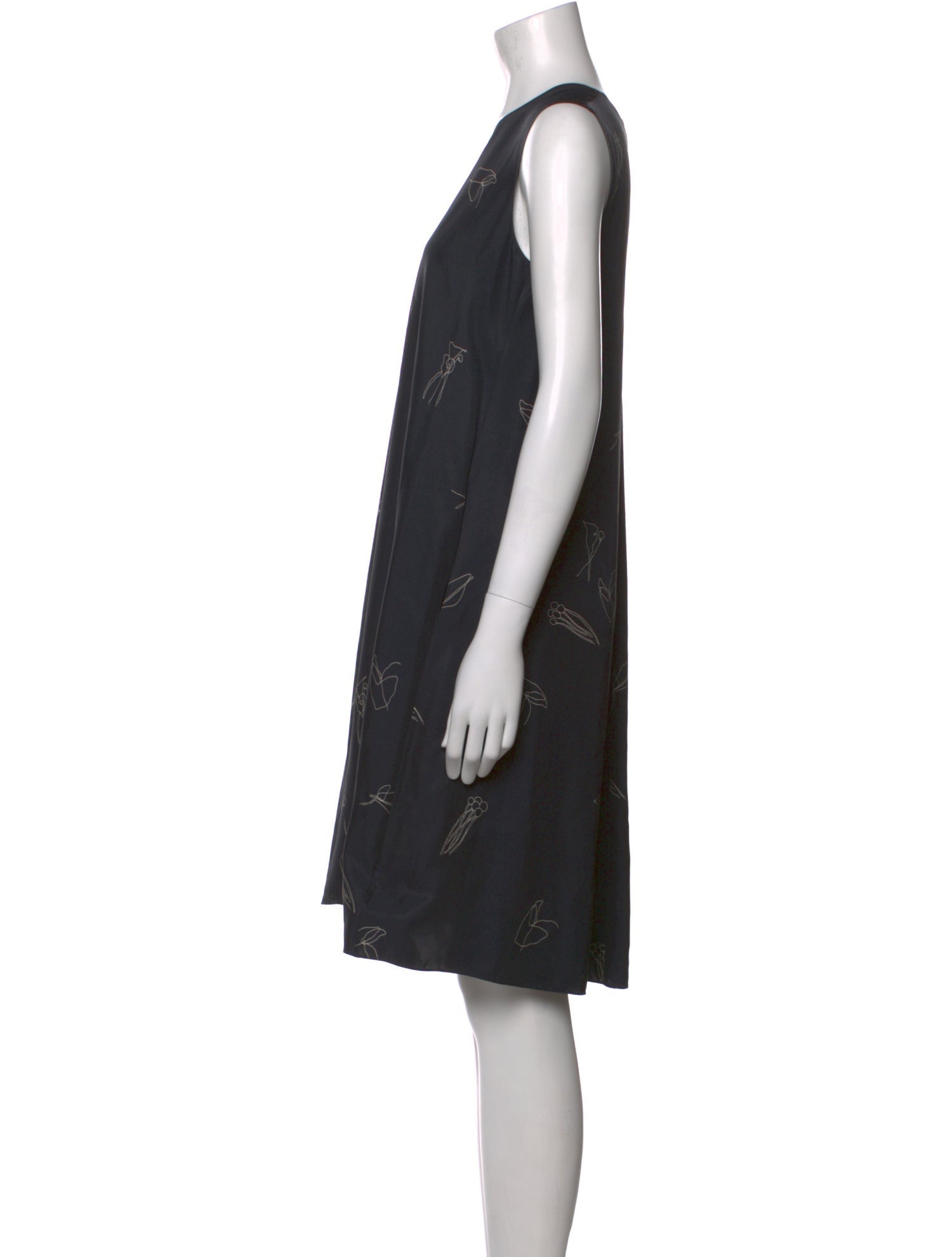 Theory Silk Knee-Length Dress
