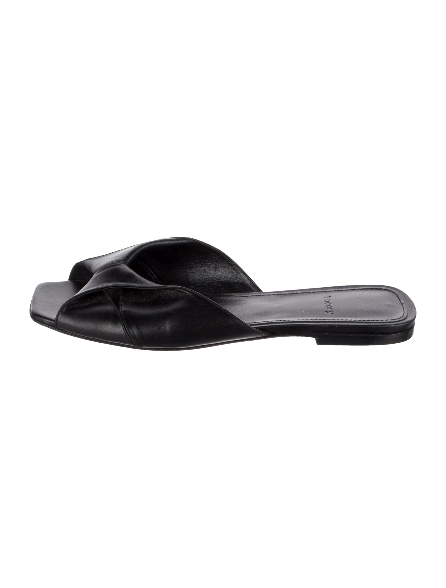 Theory Leather Slides