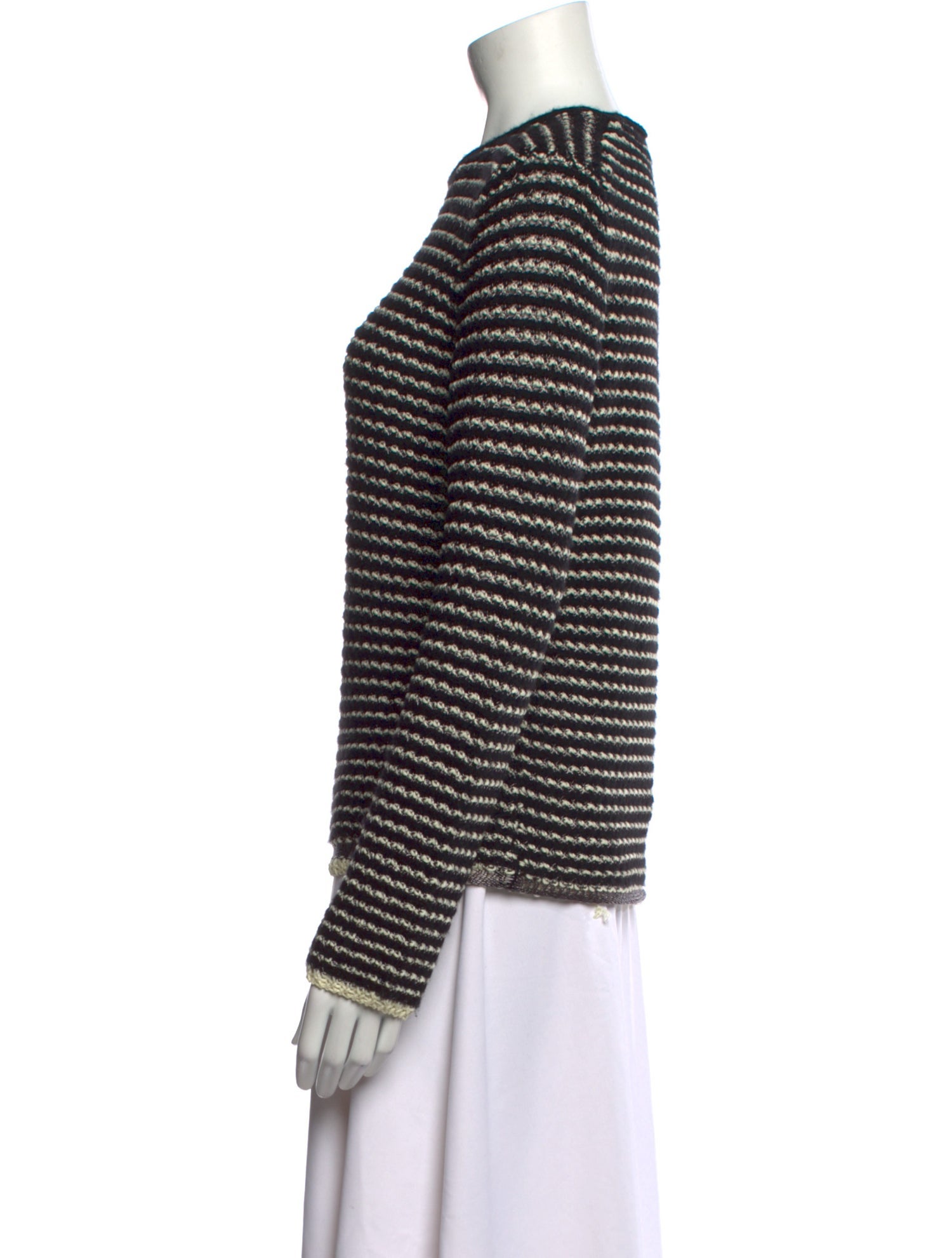 Theory Striped Crew Neck Sweater