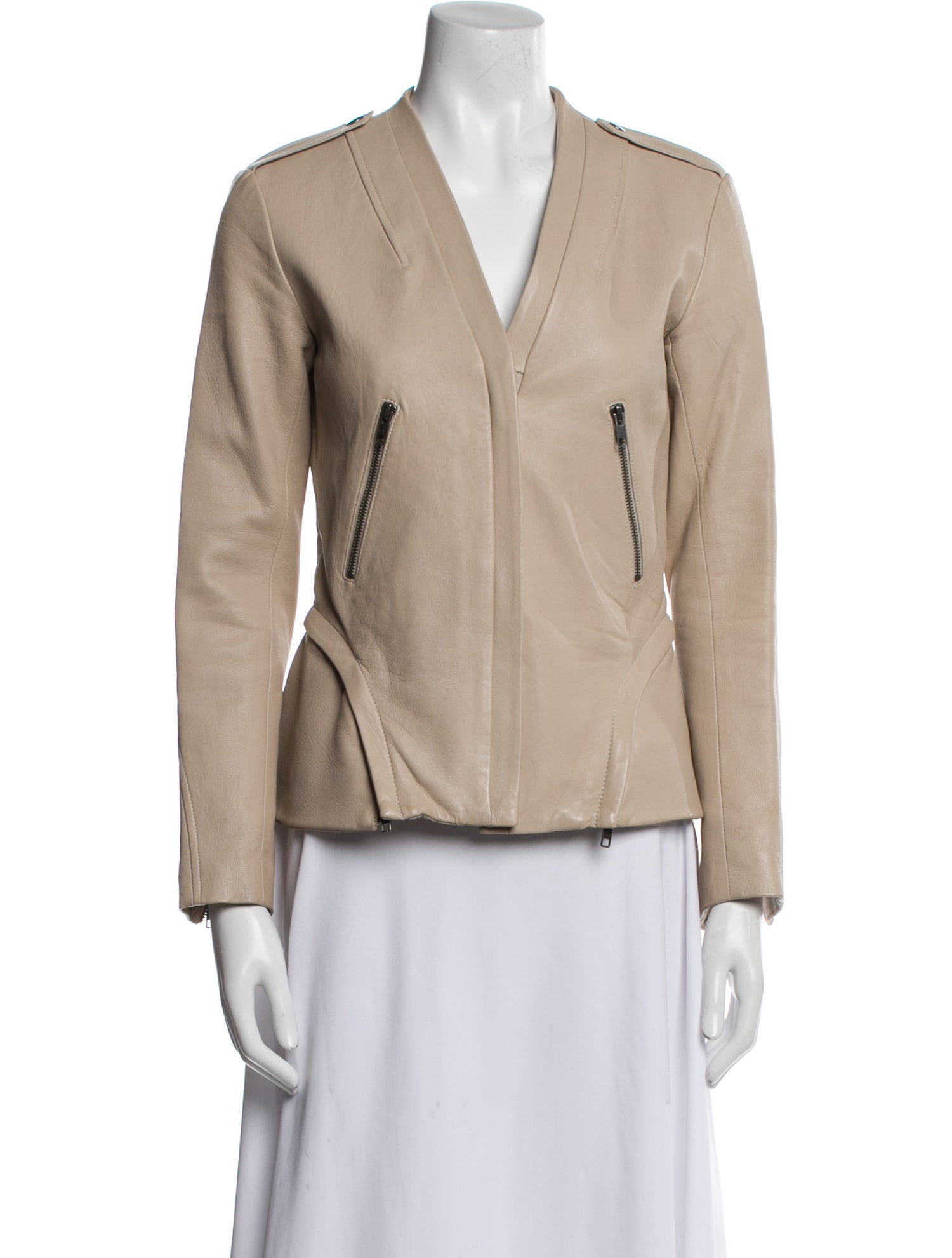 Theory Lamb Leather Biker Jacket