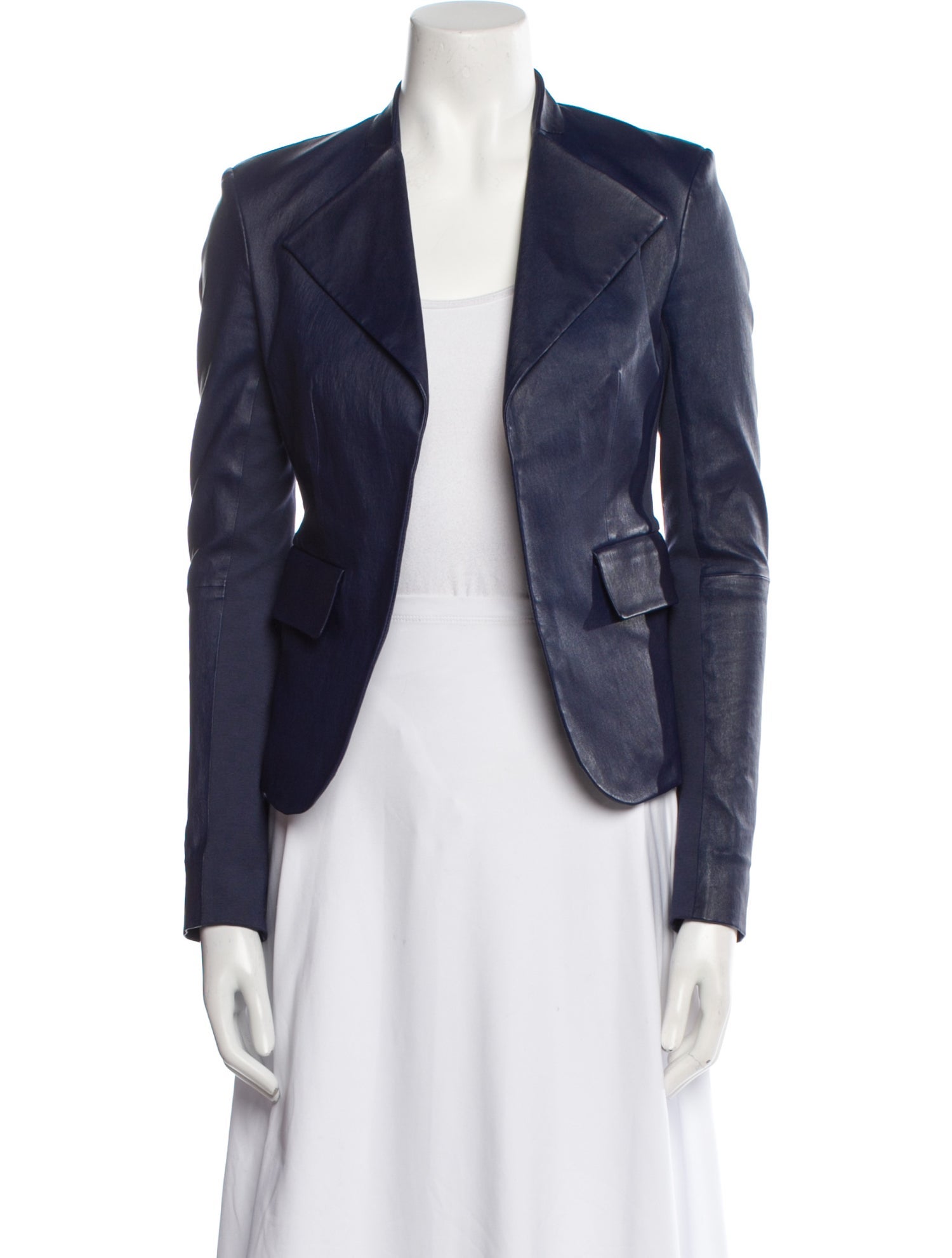 Theory Leather Blazer