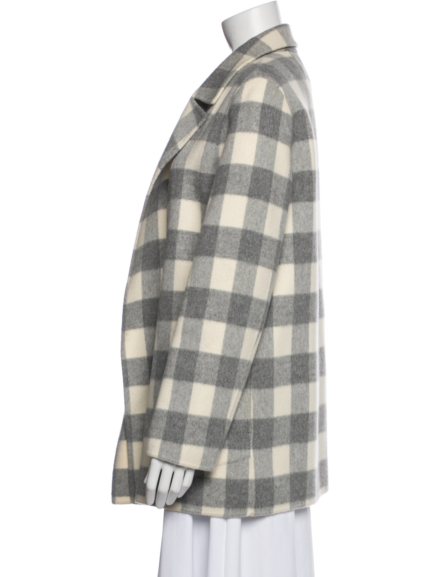 Theory Wool Plaid Print Blazer