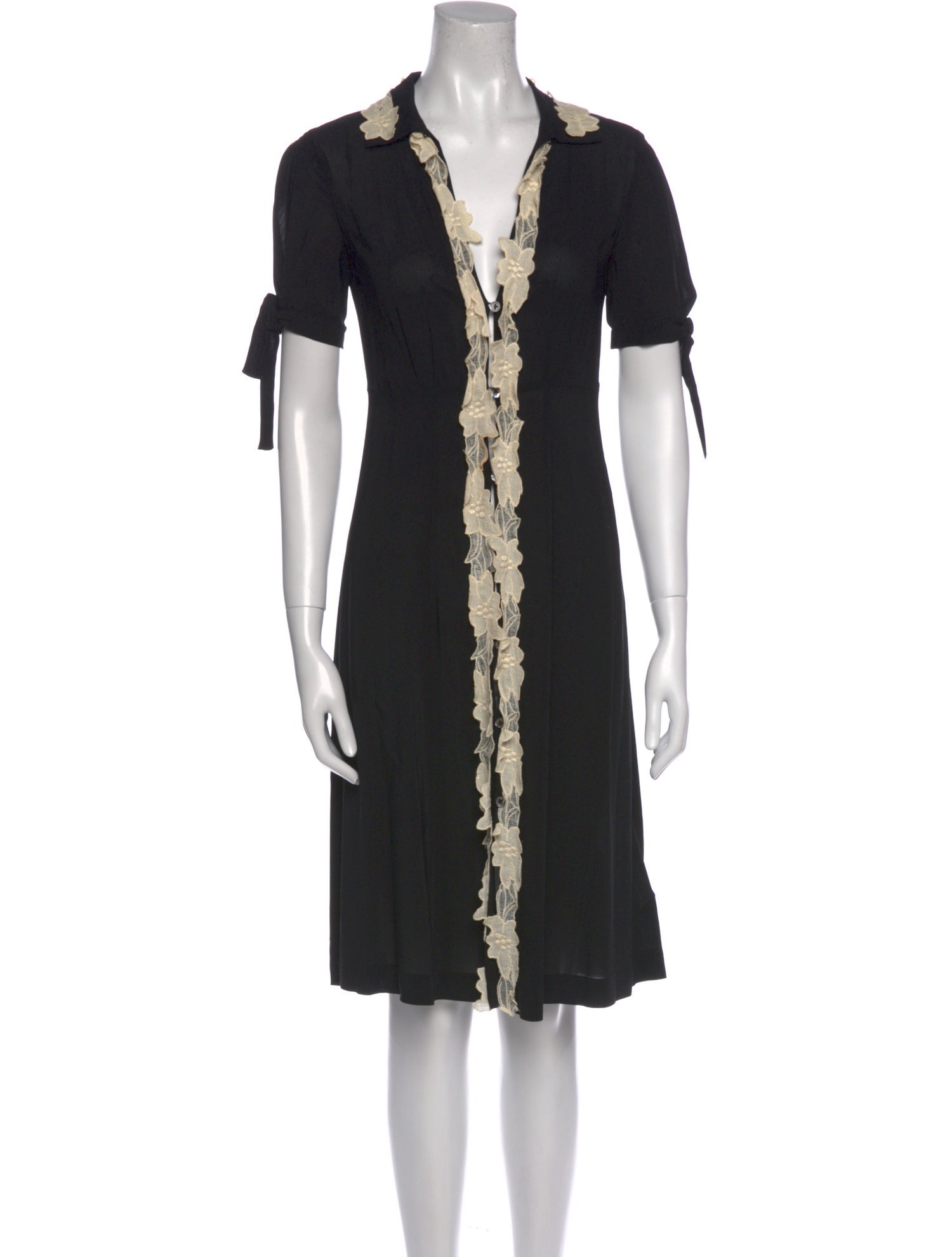 Theory V-Neck Knee-Length Dress