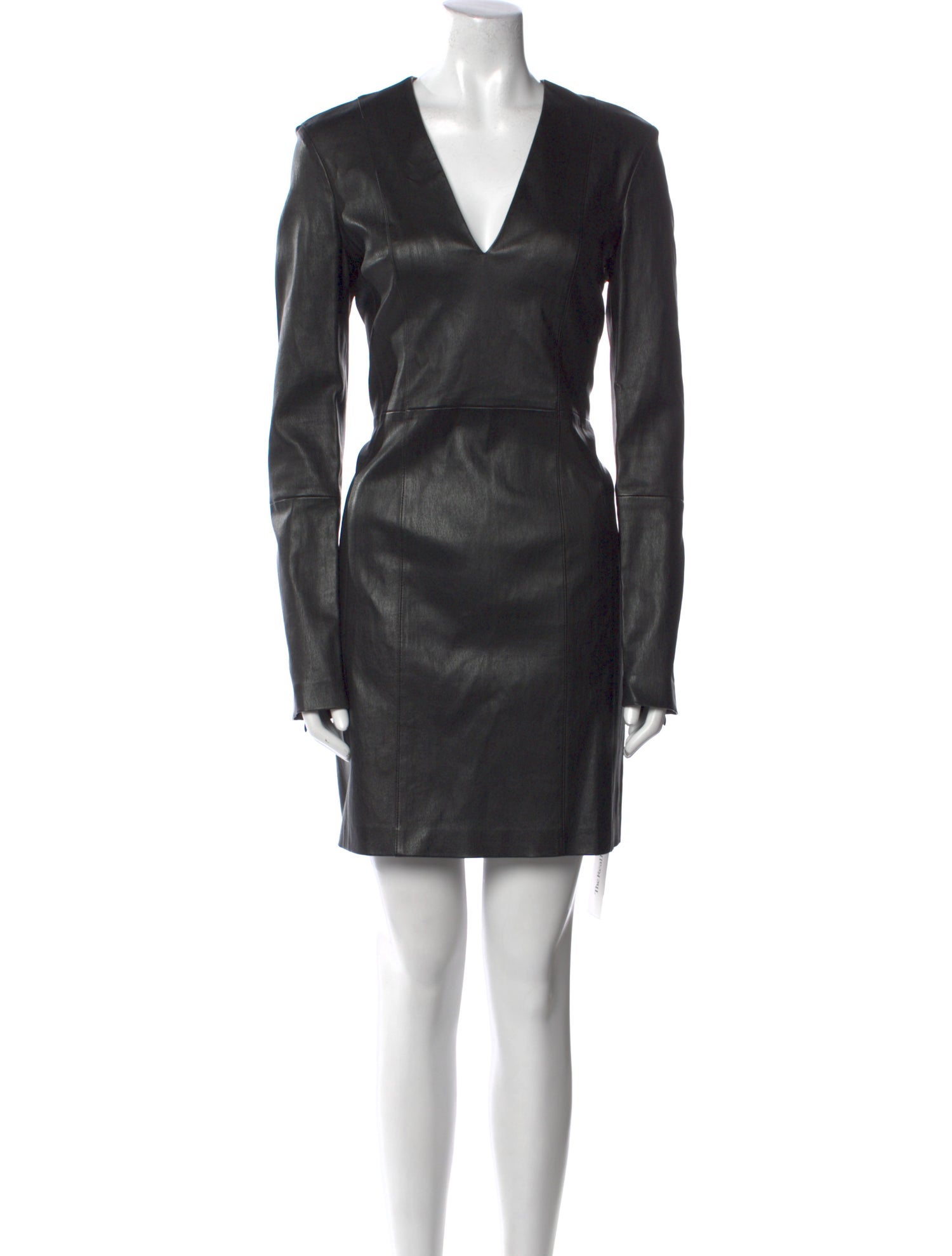 Theory Lamb Leather Mini Dress