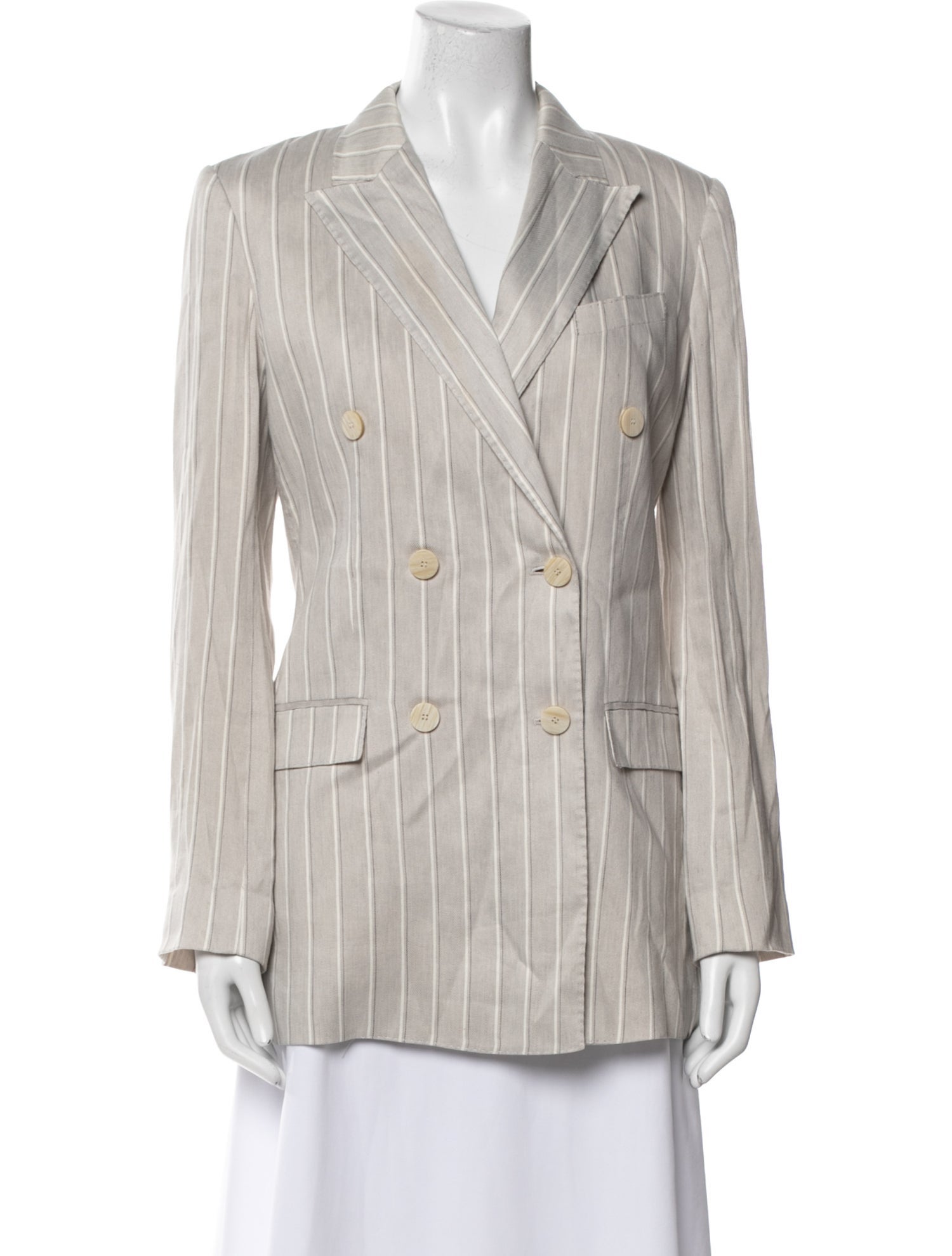 Theory Linen Striped Blazer