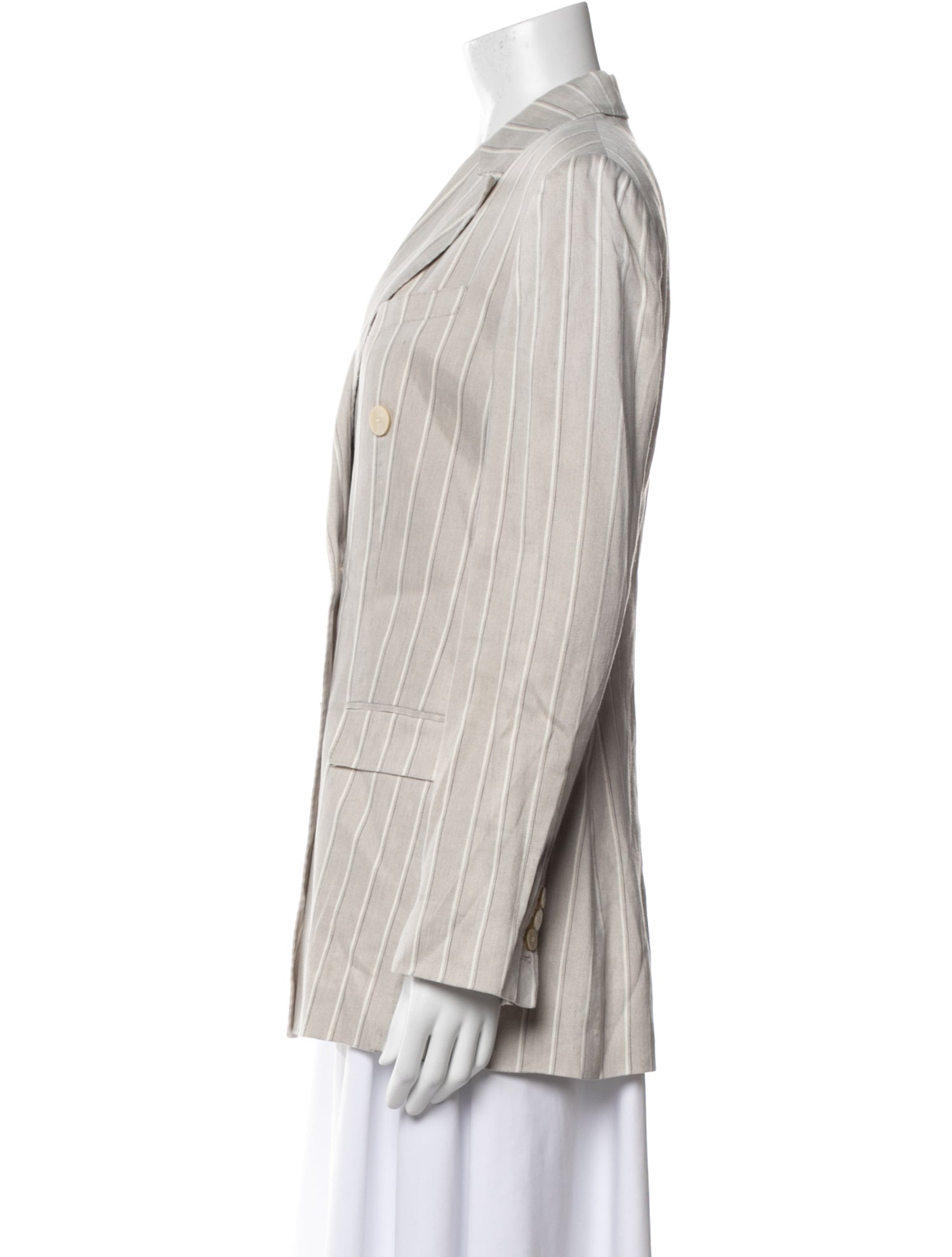 Theory Linen Striped Blazer