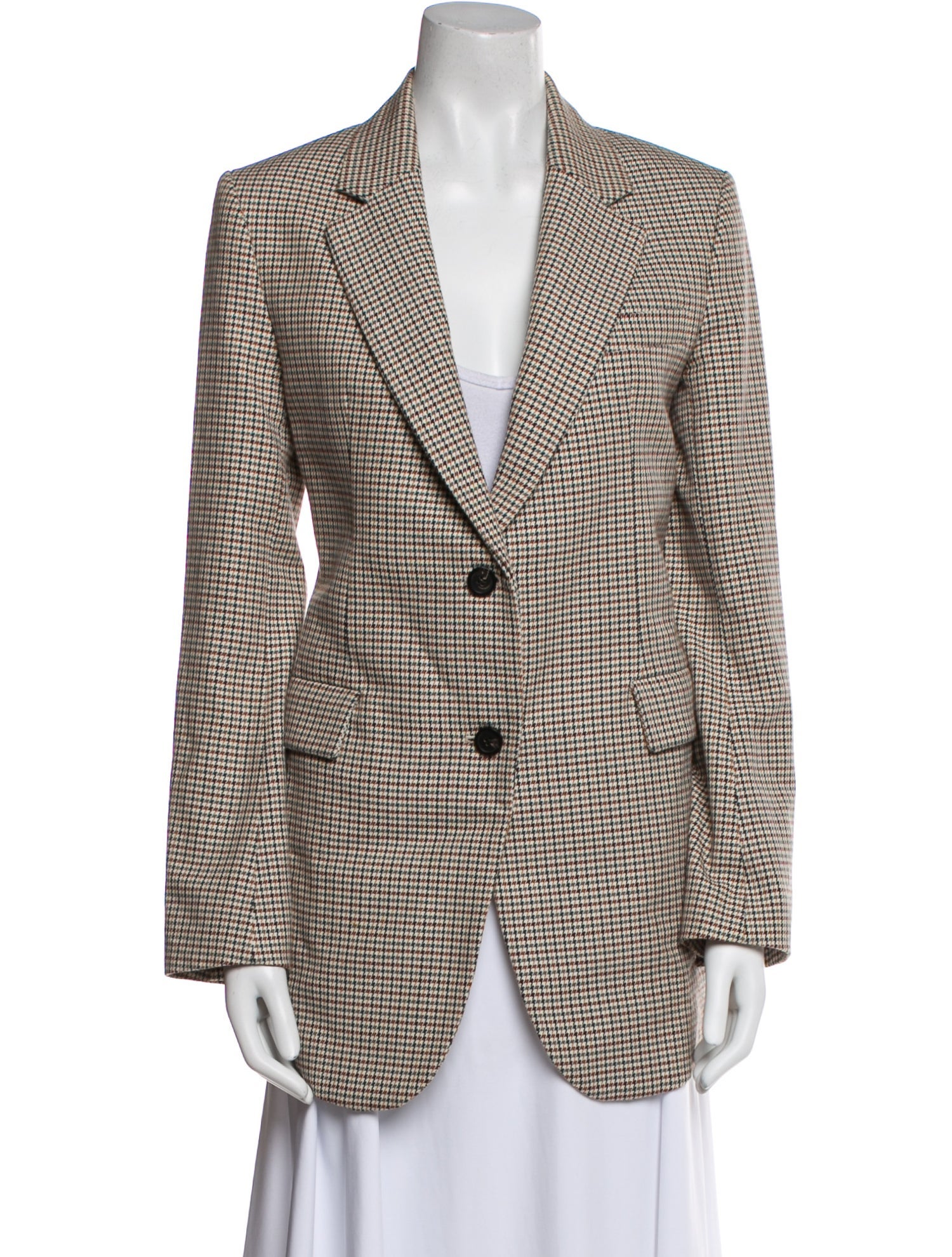 Theory Plaid Print Blazer