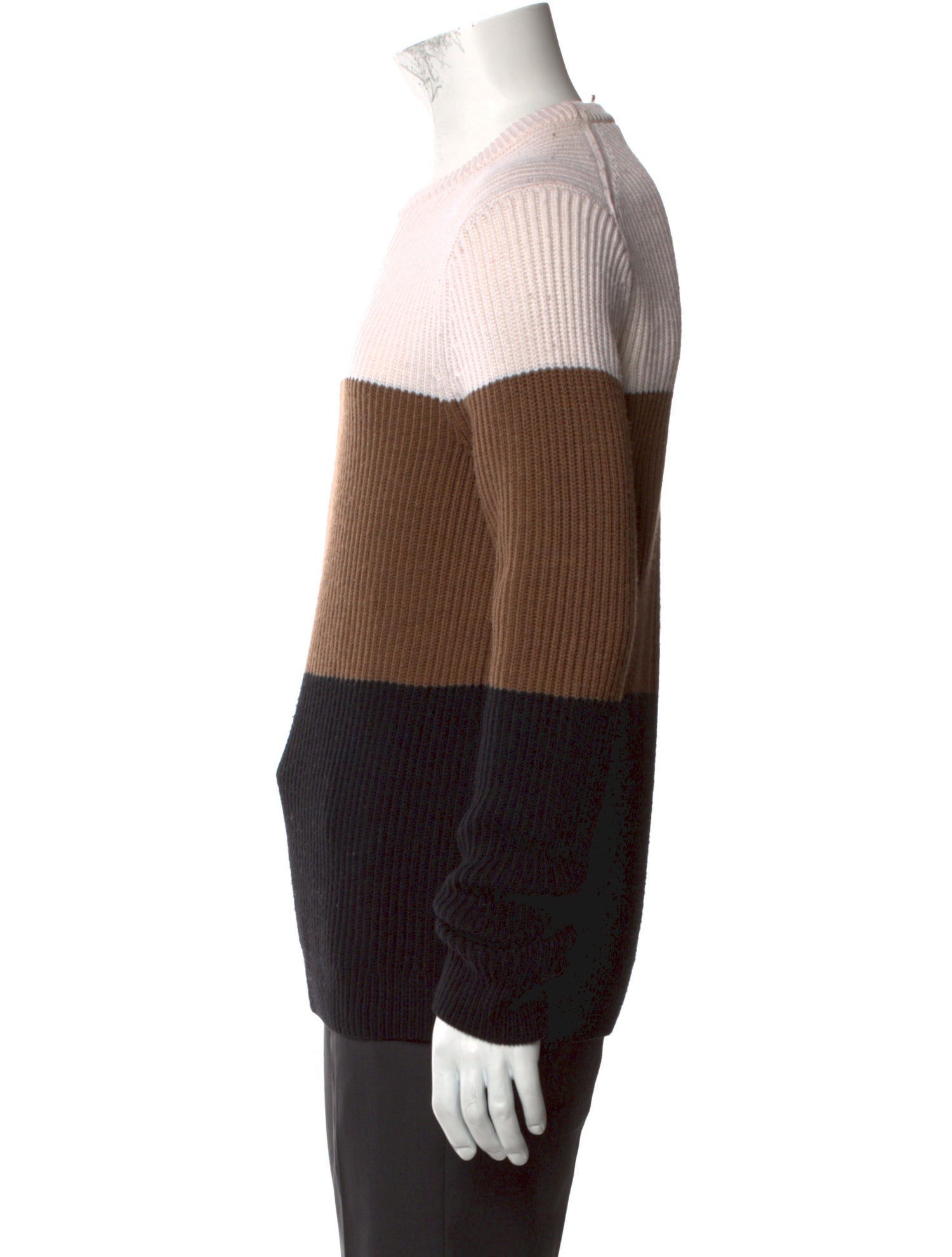 Theory Merino Wool Colorblock Pattern Pullover