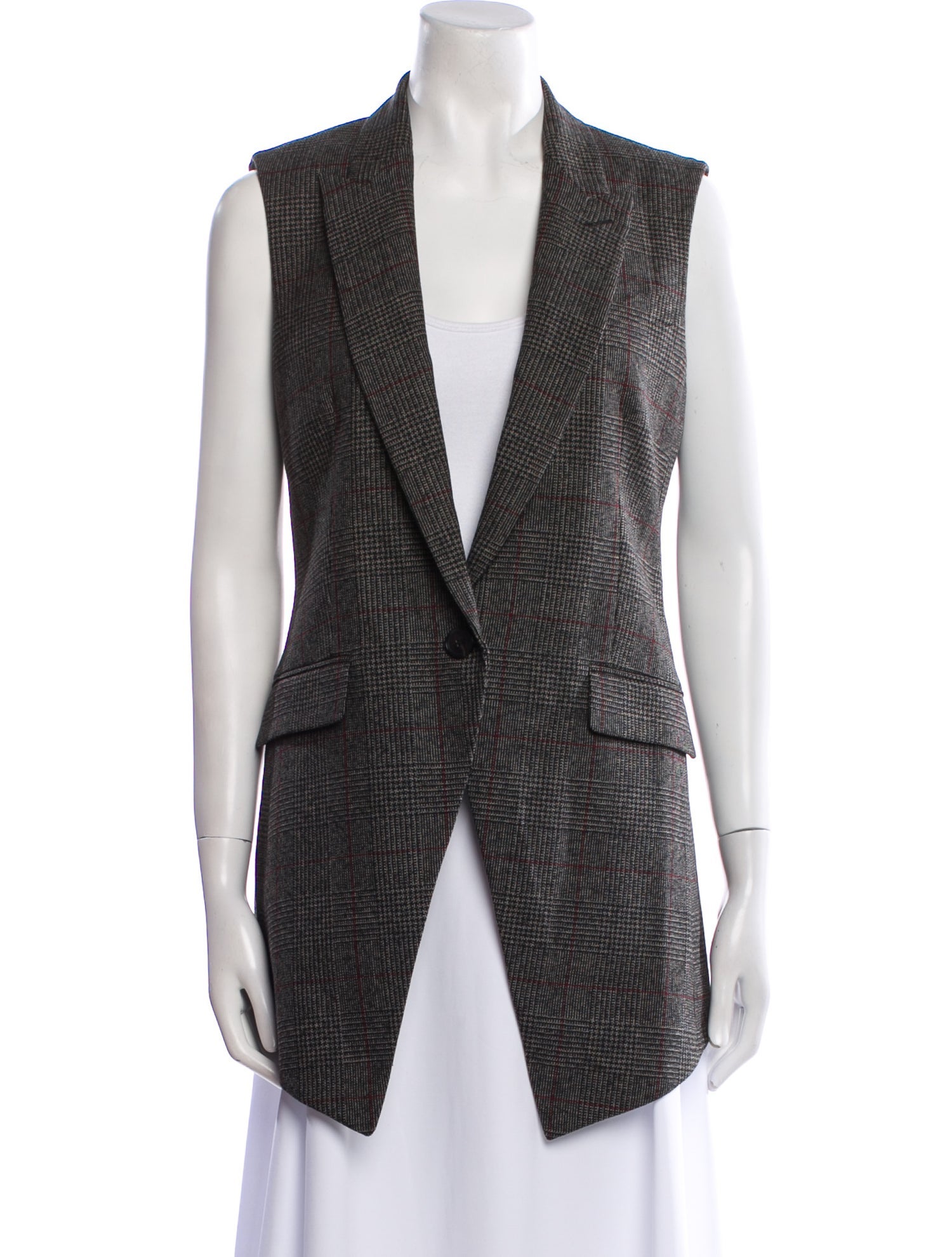 Theory Wool Striped Vest