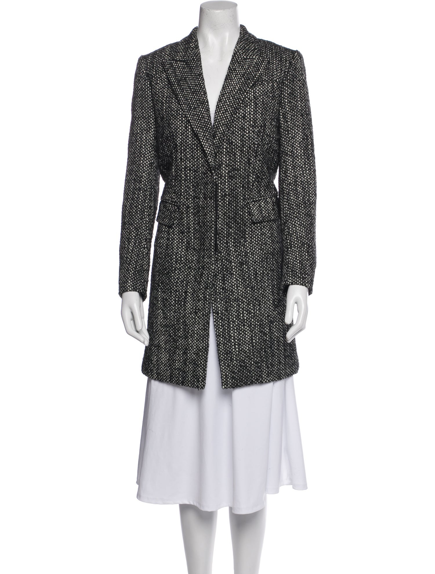 Theory Tweed Pattern Peacoat w/ Tags